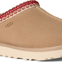 Women's UGG Tasman II in Sand/ Dark Cherry. Sku: 1174470-SDDR