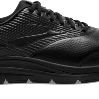 Side view Men's Brooks Footwear style name Addiction Walker 2 Medium in color Black. Sku: 110318-1D072