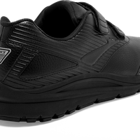 Back view Women's Brooks Footwear style name Addiction Walker V-Strap 2 Medium in color Black. Sku: 1120309-1B072