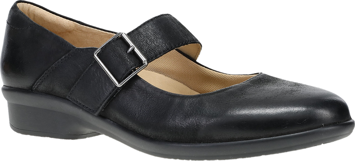 Women's Dansko Collette in Black Burnished Nubuck. Sku: 10502020200