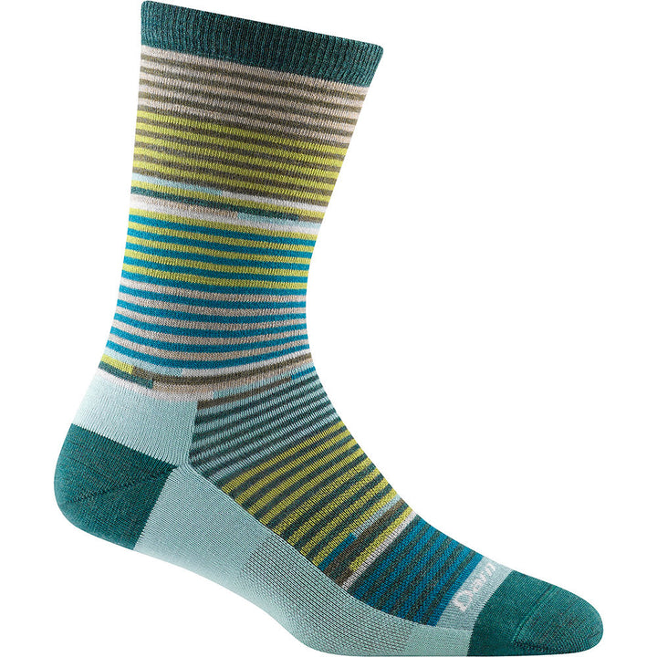 Women's Darn Tough Socks style name Pixie Crew Light in color Teal . Sku: 1692-TEAL