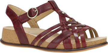 Quarter turn view Women's Dansko Footwear style name Christa in color Plum. Sku: 7806410300
