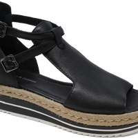 Women's Django & Juliette Alexys in Black Leather. Sku: DJ15634BLALE