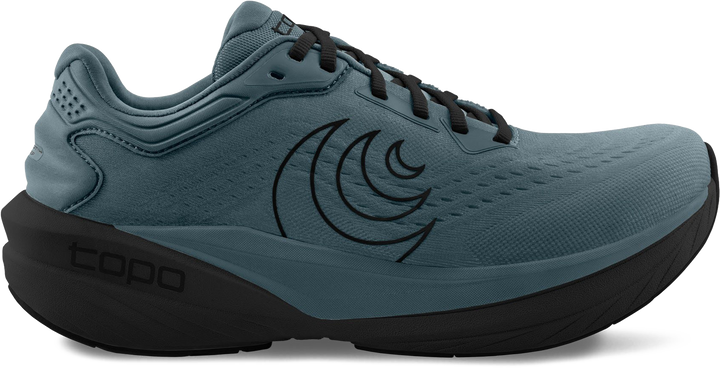 Quarter turn view Men's Topo Footwear style name Phantom 4 in color Stone / Black. Sku: M087-STNBLK