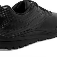 Back view Men's Brooks Footwear style name Addiction Walker 2 Double Wide in color Black. Sku: 110318-4E072